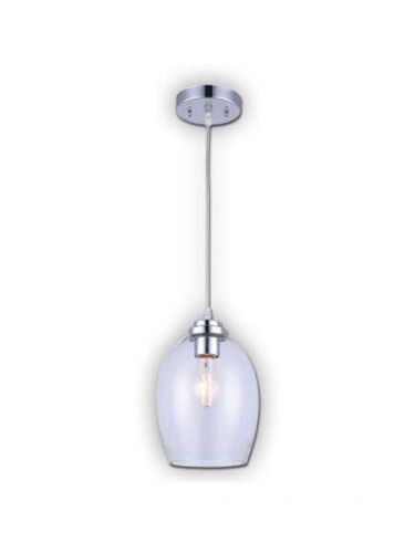 Canarm Nelson 1 Light Chrome Pendant Light IPL284B01CH (fixturewshade)