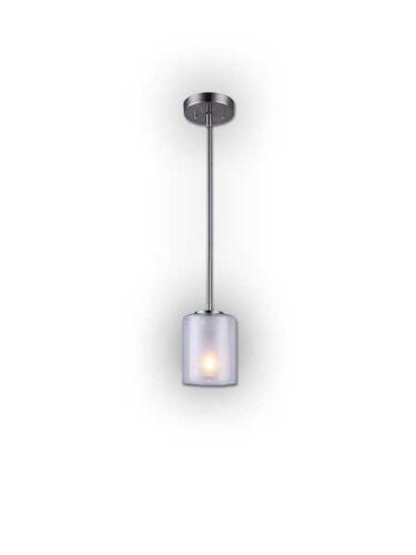 canarm bay 1 light brushed nickel pendant light ipl575a01bn