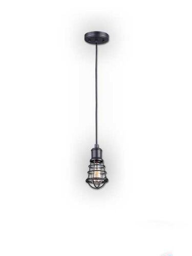 canarm otto 1 light black pendant light ipl611a01-sgph