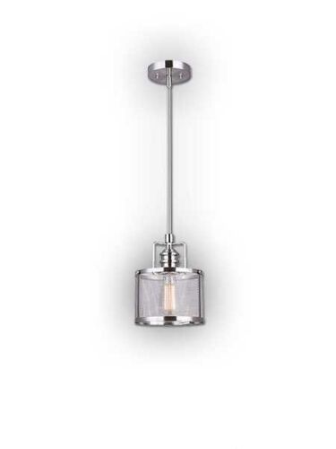 canarm beckett 1 light brushed nickel pendant light ipl626a01bn