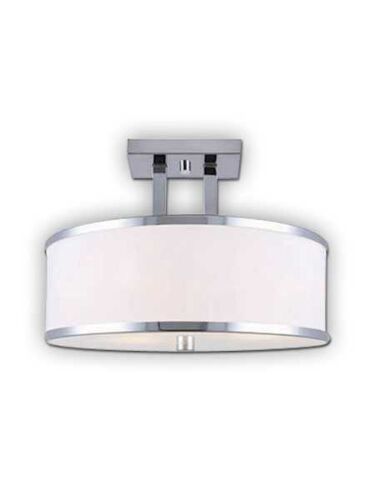 Canarm Amelia 3 Light Chrome Semi-Flush ISF511A03CH (fixturewshade)