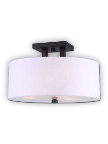 Canarm River 3 Light Oil Rubbed Bronze Semi-Flush ISF578A03ORB (fixturewshade)