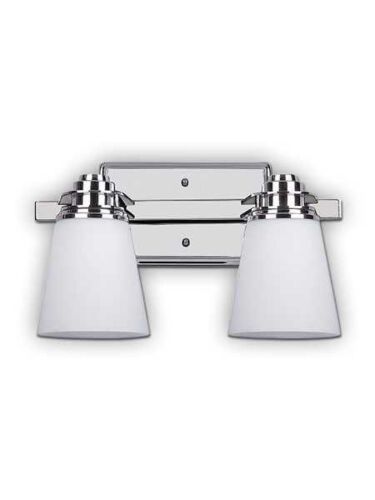 Canarm Chatham 2 Light Chrome Wall Light IVL220A02CH (fixturewshade)