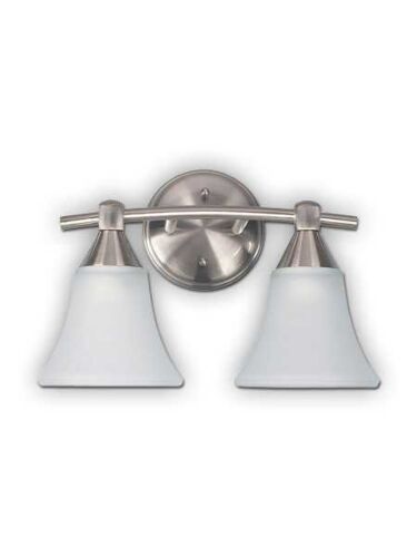 Canarm Grace 2 Light Brushed Pewter Wall Light IVL221A02BPT (fixturewshade)