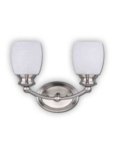 Applique murale Palms Canarm étain brossé 2 lumières