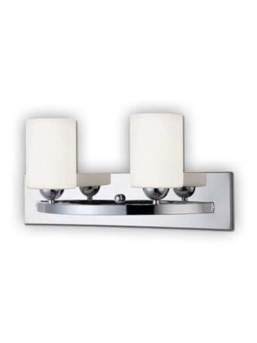 Canarm Hampton 2 Light Chrome Wall Light IVL370A02CH-O (fixturewshade)