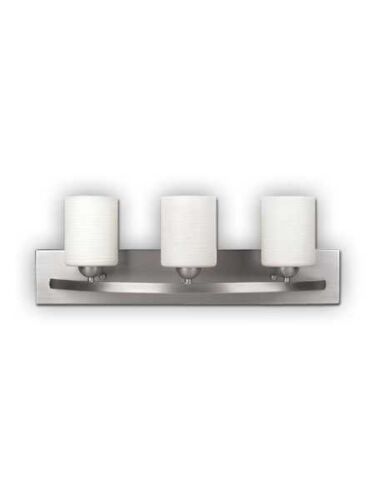 Canarm Hampton 3 Light Brushed Pewter Wall Light IVL370A03BPT (fixturewshade)