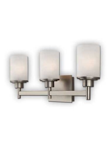 Canarm Lyndi 3 Light Brushed Nickel Wall Light IVL408A03BN (fixturewshade)