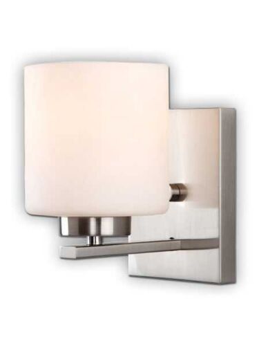 canarm leigha 1 light brushed nickel wall light ivl423a01bn