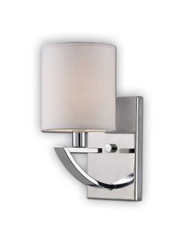 canarm milano 1 light chrome wall light ivl425a01ch