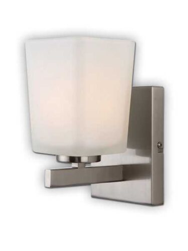 canarm hartley 1 light brushed nickel wall light ivl472a01bn