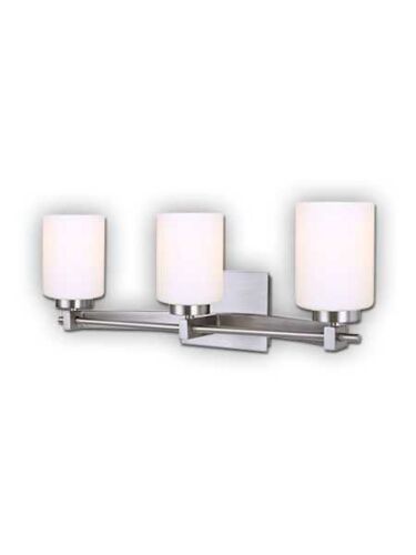 canarm fairfax 3 lights brushed nickel wall light ivl510a03bn