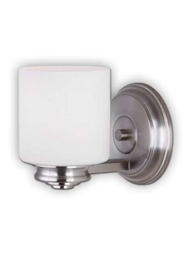 canarm crawford 1 light brushed nickel wall light ivl625a01bn