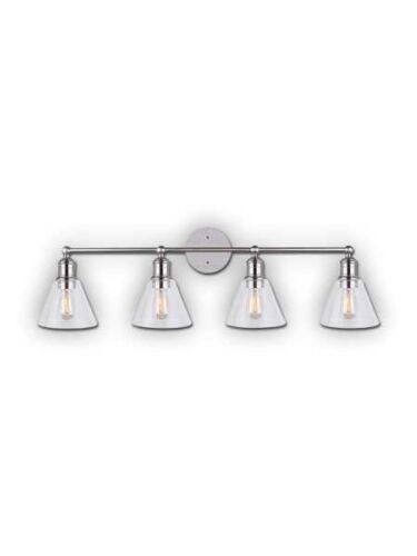 canarm larken 4 lights brushed nickel wall light ivl628a04bn