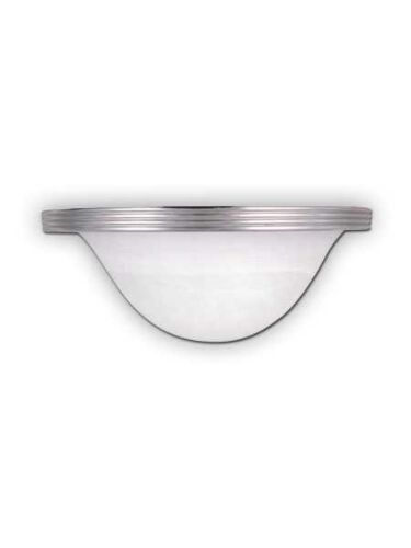 canarm alabaster 1 light brushed nickel wall light iwl4bn