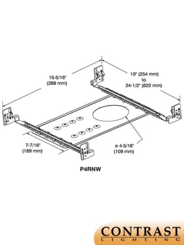 Contrast Lighting P4RNW Mounting Plate