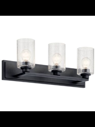 Luminaire de vanité Kichler Amity 37489 3-lumières 60W noir