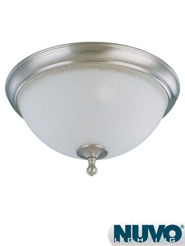 Plafonnier Nuvo Lighting 60-2793 2-Lumières Série Bella Nickel Brossé