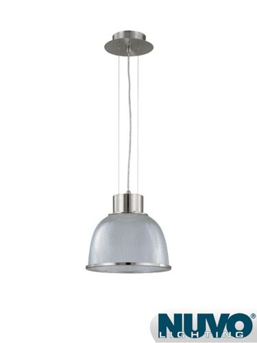 Luminaire Suspendu Nuvo Lighting 60-2923 1-Lumière Série Gear Nickel Brossé