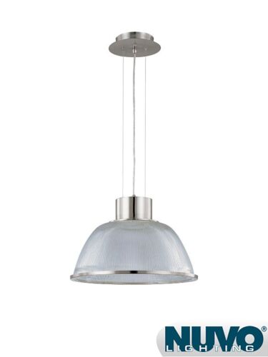 Luminaire Suspendu Nuvo Lighting 60-2925 1-Lumière Série Gear Nickel Brossé