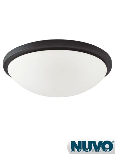 Plafonnier Nuvo Lighting 60-2949 4-Lumières Série Button Noir Texturé