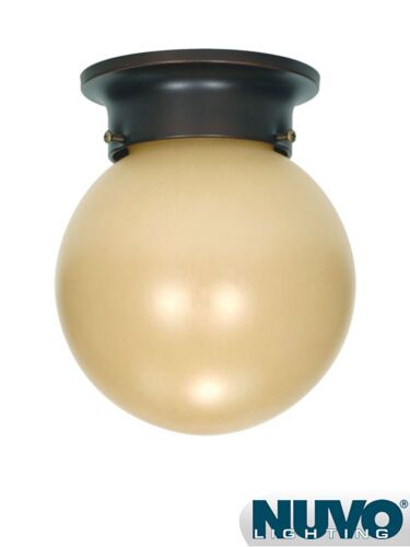 Plafonnier Nuvo Lighting 60-3114 1-Lumière Bois d'Acajou