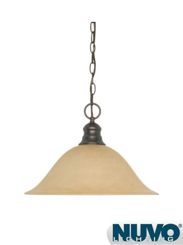 Luminaire Suspendu Nuvo Lighting 60-3133 1-Lumière Bois d'Acajou