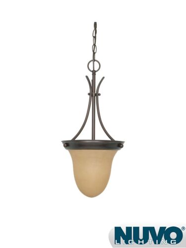 Luminaire Suspendu Nuvo Lighting 60-3134 1-Lumière Bois d'Acajou