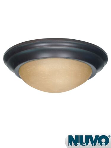 Plafonnier Nuvo Lighting 60-3137 3-Lumières Bois d'Acajou