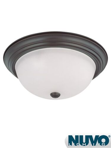 Plafonnier Nuvo Lighting 60-3337 3-Lumières Bois d'Acajou