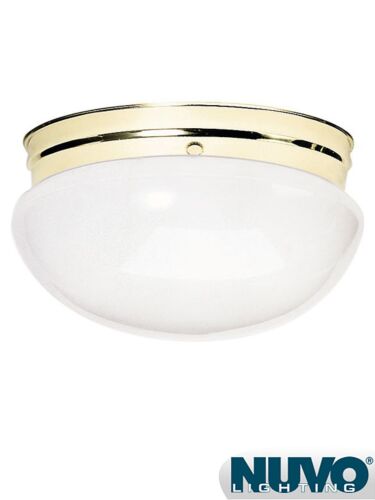 Plafonnier Nuvo Lighting 60-402 2-Lumières Laiton Poli