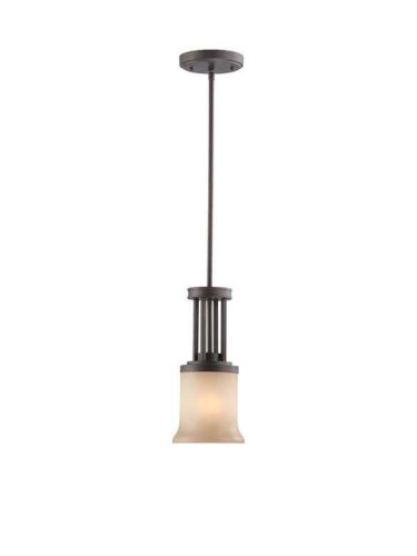 Mini Suspendu Nuvo Lighting 60-4128 1-Lumière Série Harmony Bronze Chocolat
