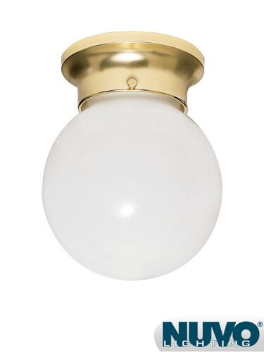 Plafonnier Nuvo Lighting 60-431 1-Lumière Laiton Poli