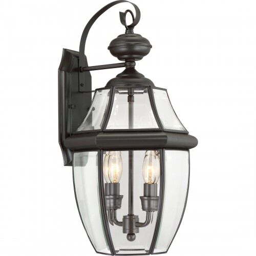 Lanterne d'extérieur Quoizel Lighting NY8317Z Newbury 2-Lumières 120W Bronze Médicis