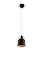 bazz loft 1 light black pendant p15814bk