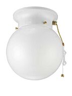 canarm icl9whw 1-light white ceiling/wall light