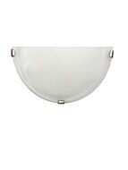 canarm iwl150b12bpt 1-light brushed pewter clips wall light