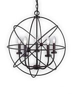 Canarm Sumerside 5 Light Oil Rubbed Bronze Chandelier ICH282B05ORB25 (fixturewshade)