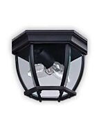 canarm outdoor ceiling light black finish model 8 iol60bk