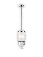 Canarm Reese 1 Light Chrome with Crystals Pendant Light IPL435A01CH (fixturewshade)