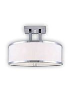 Canarm Amelia 3 Light Chrome Semi-Flush ISF511A03CH (fixturewshade)