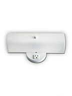 Canarm Vanity 2 Light White Wall Light IVL2 WH (fixturewshade)