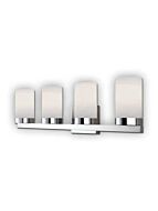 canarm milo 4 lights chrome wall light ivl429a04ch