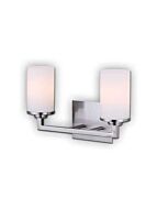 Canarm River 2 Light Brushed Nickel Wall Light IVL578A02BN (fixturewshade)
