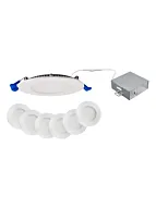 Pack contracteur à panneau mince de 4'' avec température CCT au choix Ortech SLIM4CONT-3CCT 12W (6 pièces)