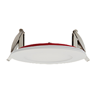 Luminaire encastré LED mince ignifugé 4" Turolight SEL-SP-FR-4-12W-MK5-120V-WH-D 12W Blanc