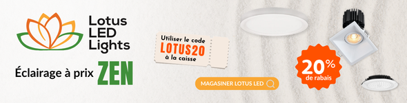 Lotus LED Lights – Illuminez votre espace, restez zen. Utilisez le code LOTUS20